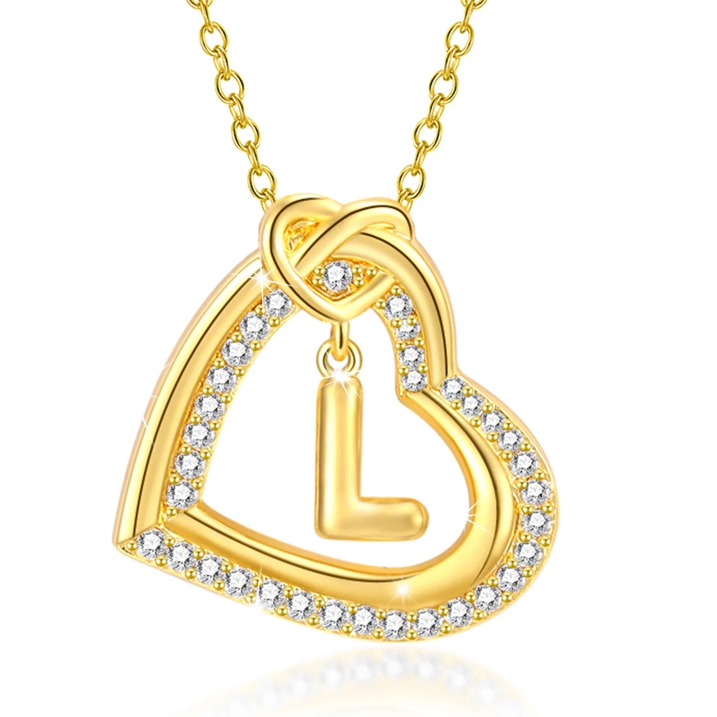 14K Gold Love Heart Initial Necklaces for Women CZ Hypoallergenic Heart Pendant Necklace for Girlfriend Mom Wife Daughter Bubble Letter S Necklace Jewelry Birthday Valentine'S Day Gifts for Her